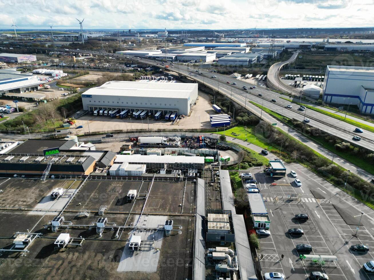 maravilloso ver de Dagenham Londres ciudad de Inglaterra unido Reino. marzo 2do, 2024 foto