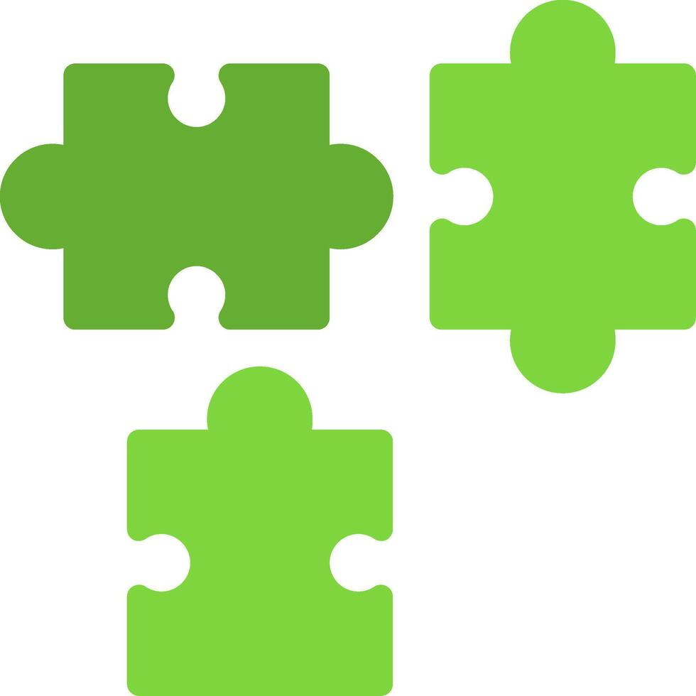 Jigsaw Flat Icon vector