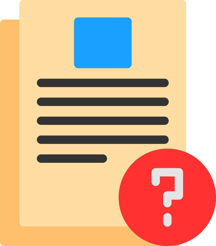 Questionnaire Flat Icon vector