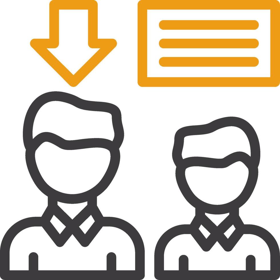 Leader Two Color Icon vector
