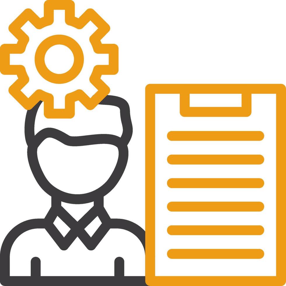 Project Manager Two Color Icon vector