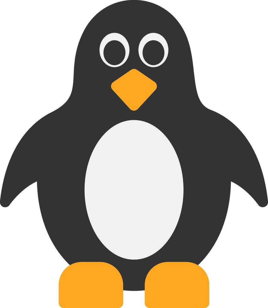 Penguin Flat Icon vector