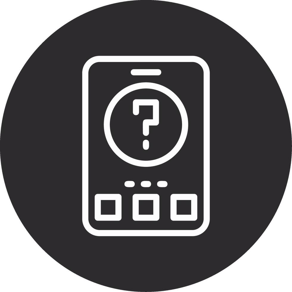 Question Mark Inverted Icon vector