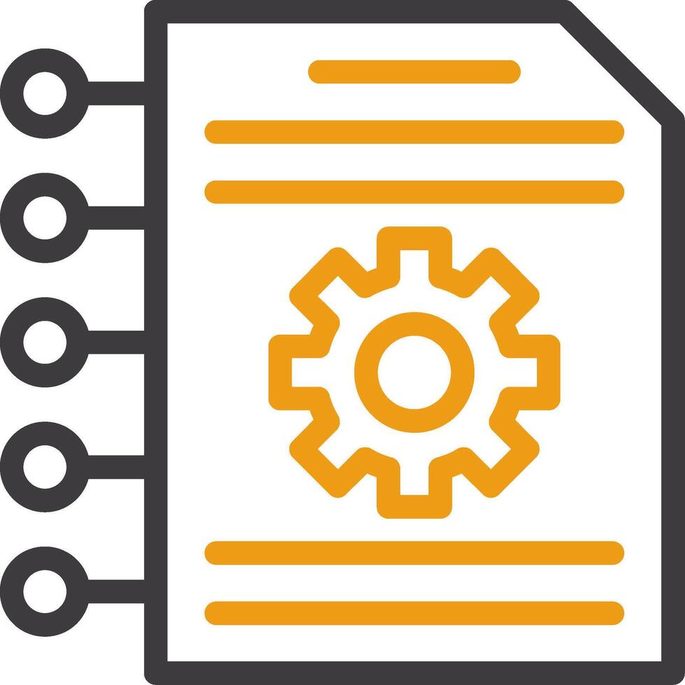 Resource Planning Two Color Icon vector