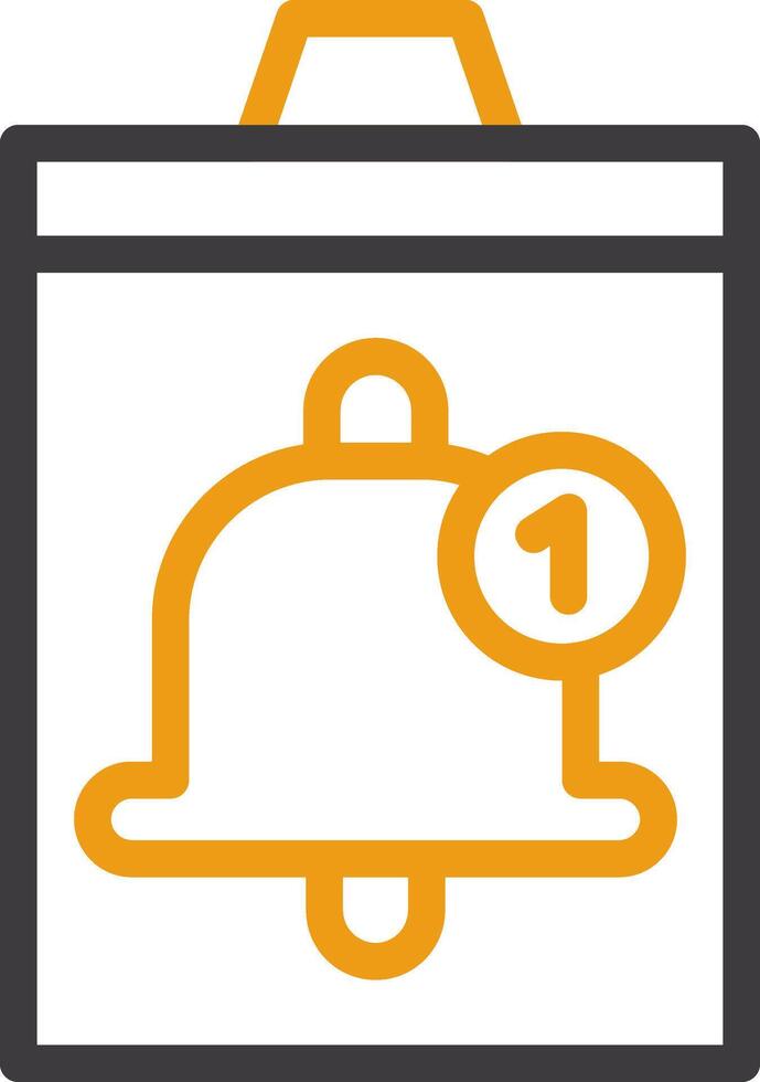 Notification Two Color Icon vector