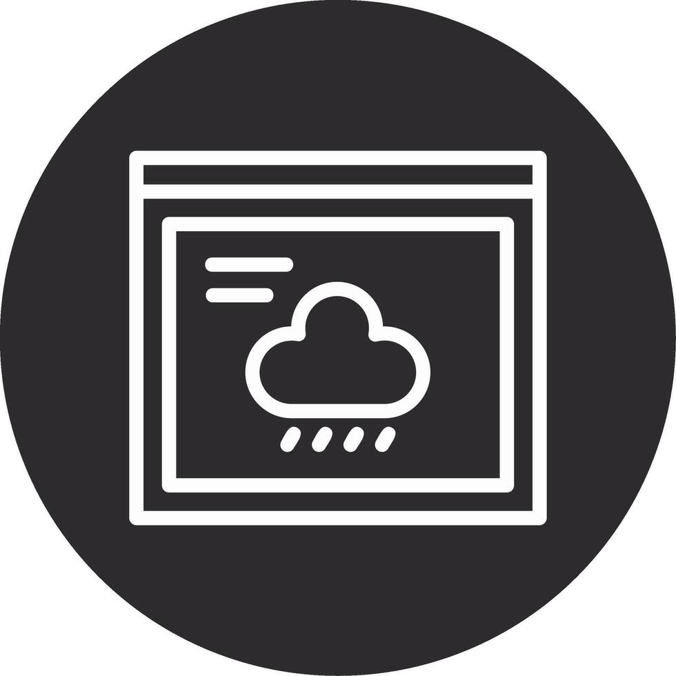Rain Inverted Icon vector