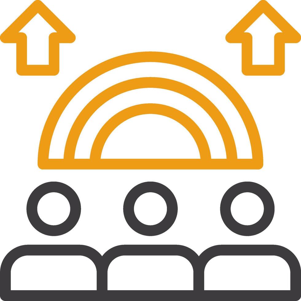 Inclusion Two Color Icon vector