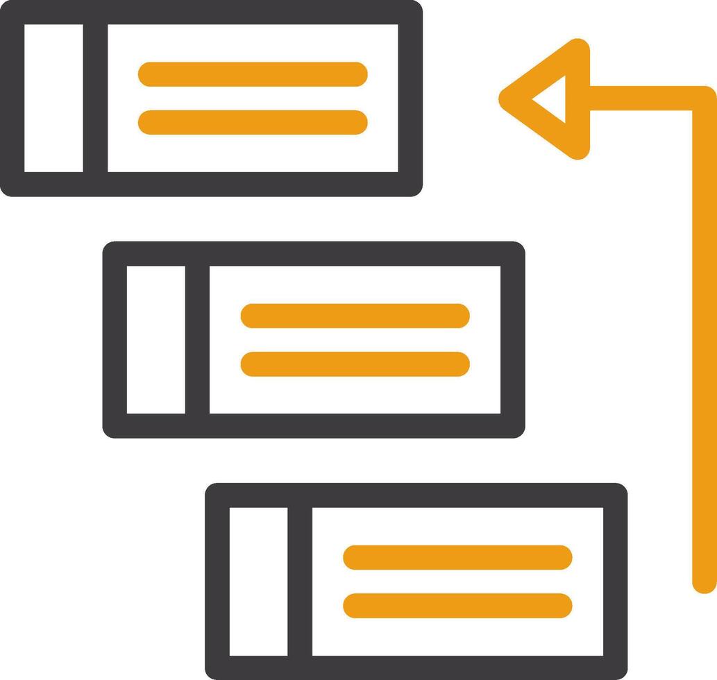 Backlog Two Color Icon vector