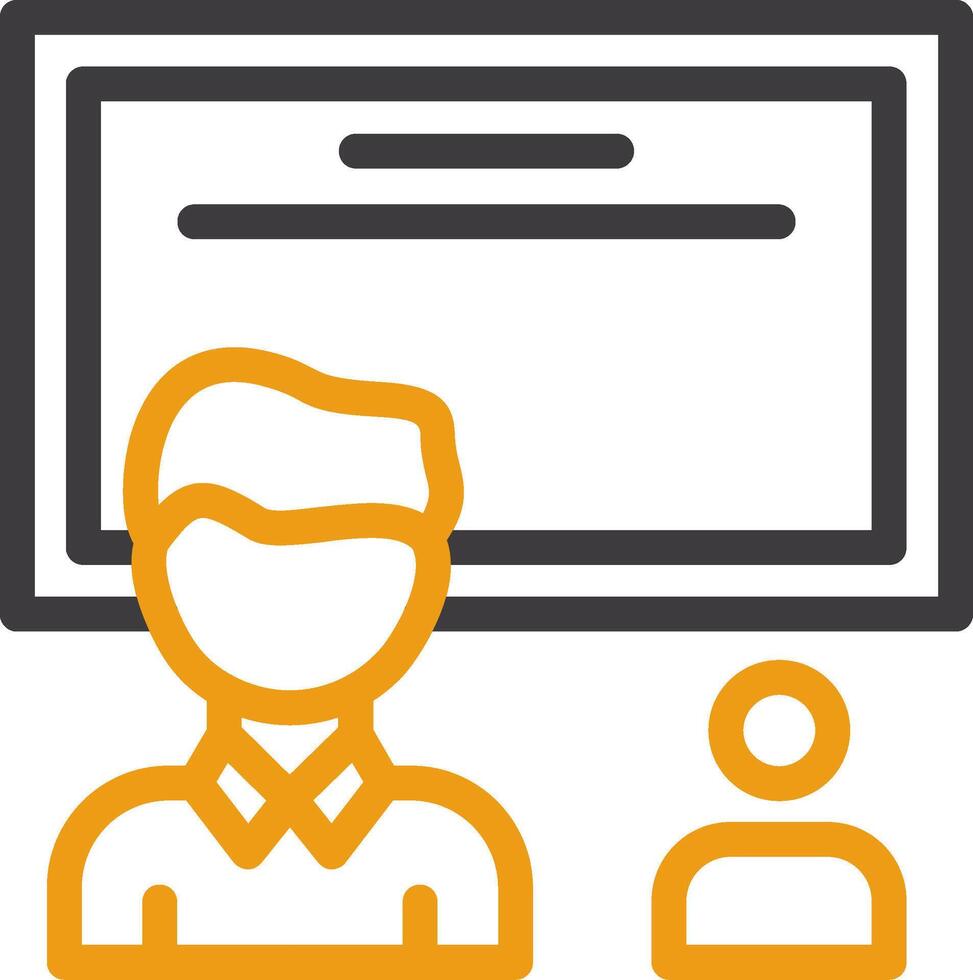 Training Two Color Icon vector