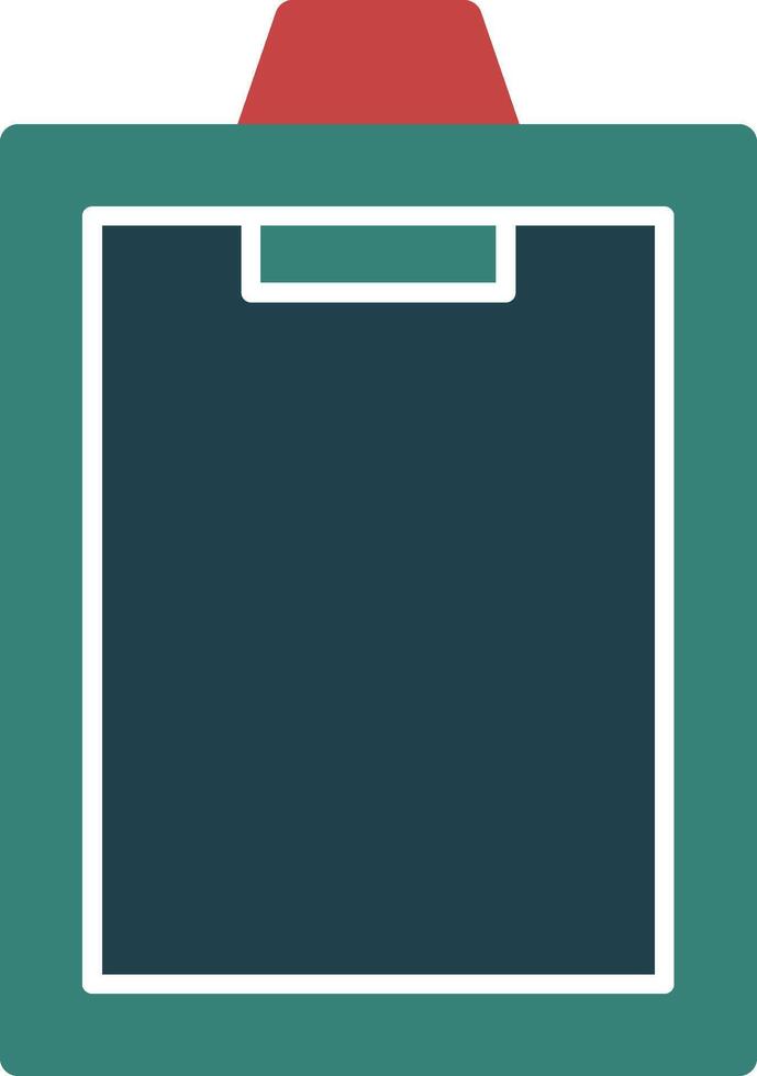 Clipboard Glyph Multi Color Icon vector