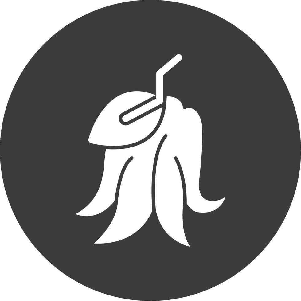 Buddhas Hand Citron Glyph Circle Icon vector