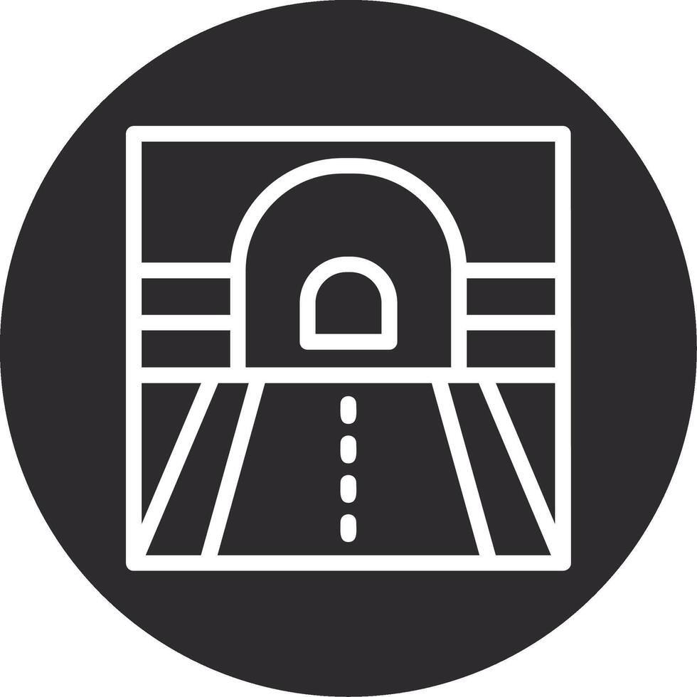 Tunnel Inverted Icon vector