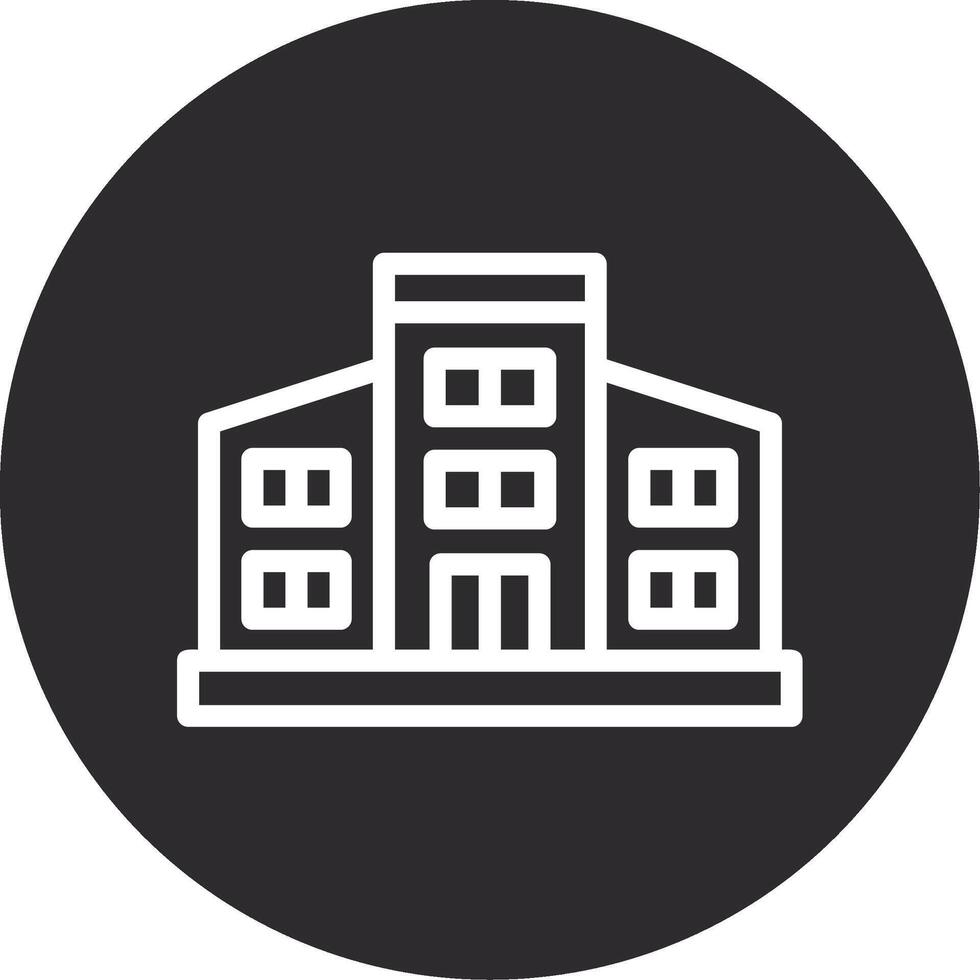 Library Inverted Icon vector