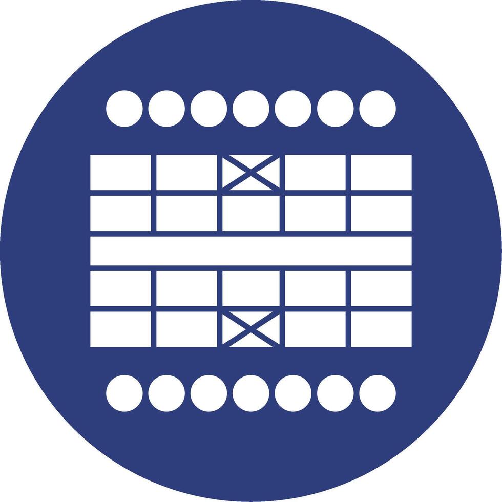 Chinese Chess Glyph Circle Icon vector