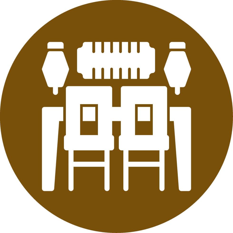 Family Reunion Glyph Circle Icon vector