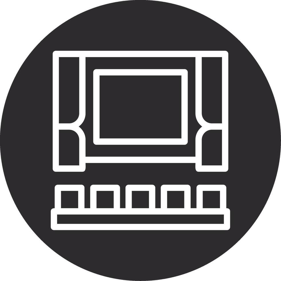 Cinema Inverted Icon vector