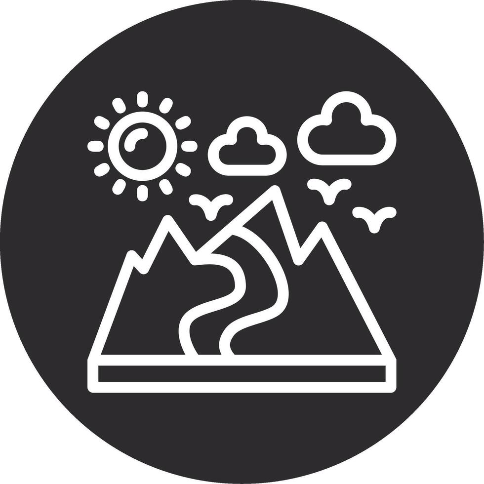 Valley Inverted Icon vector