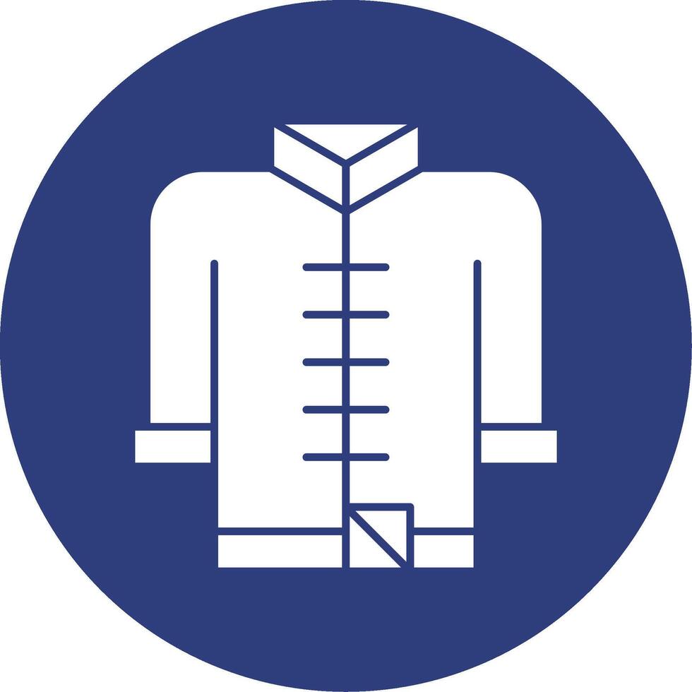 Tang Suit Glyph Circle Icon vector