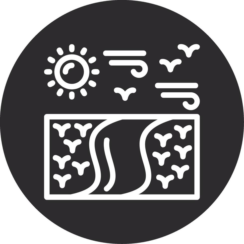 Marsh Inverted Icon vector