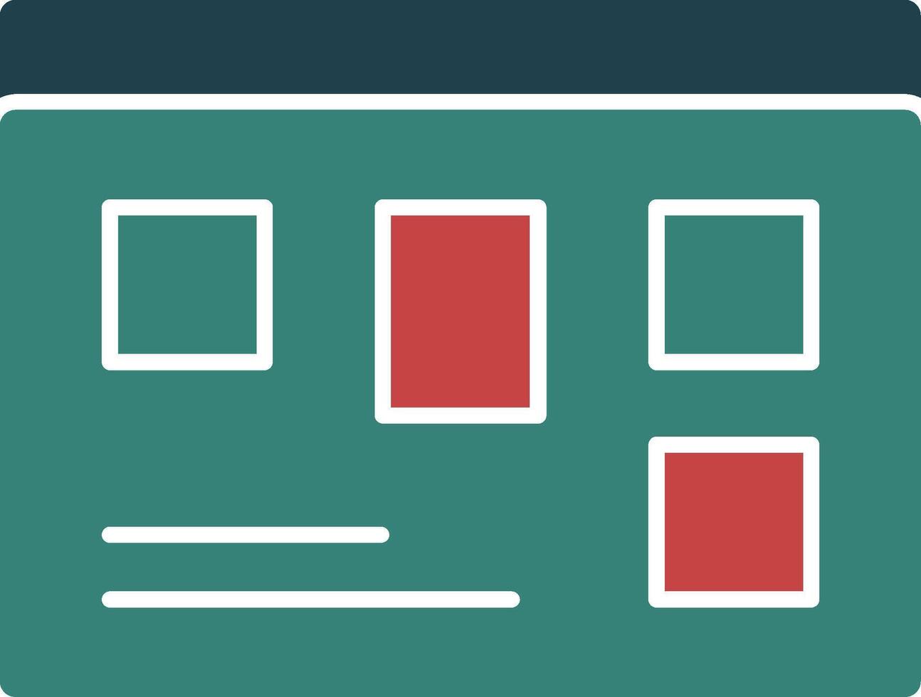 Scrum Board Glyph Multi Color Icon vector