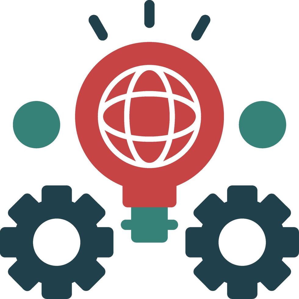 Innovation Glyph Multi Color Icon vector