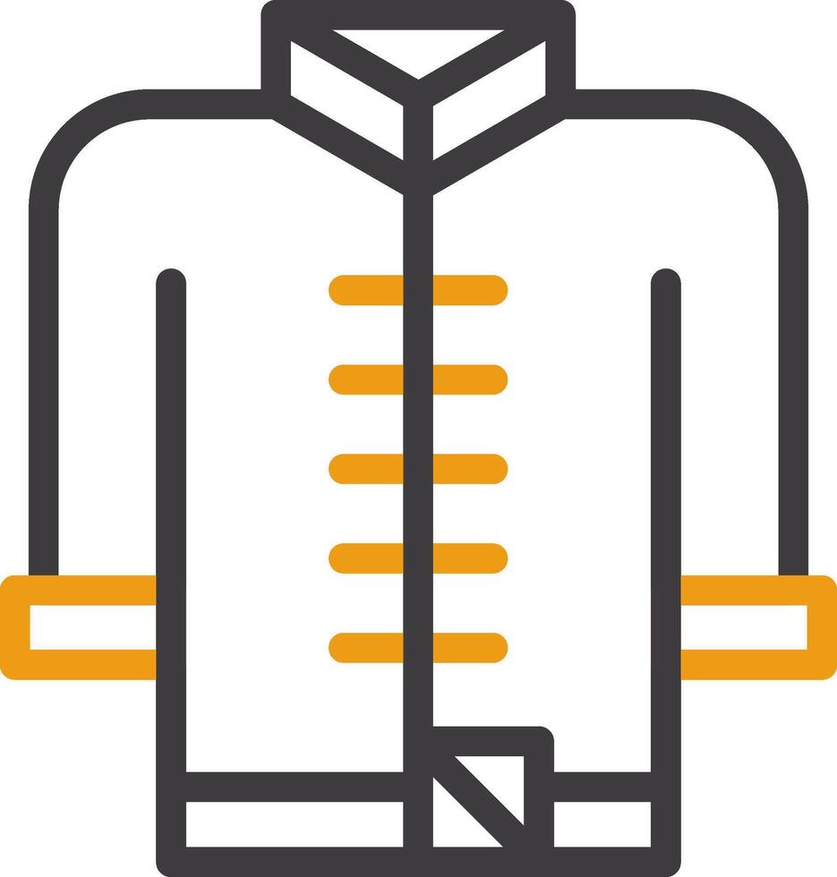 Tang Suit Two Color Icon vector