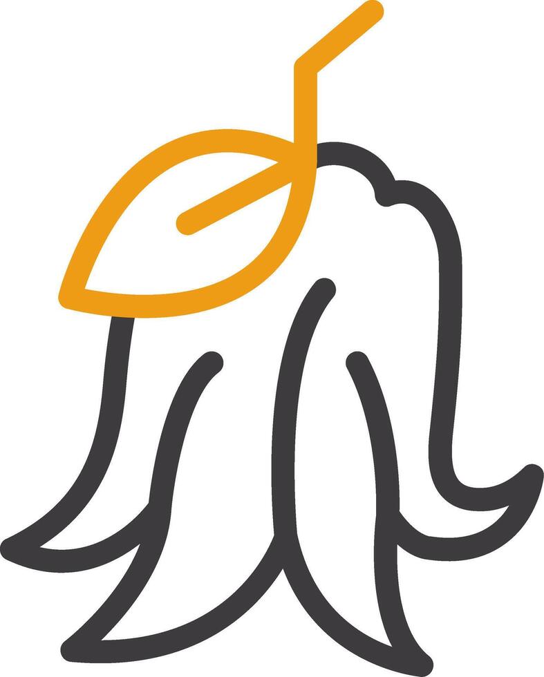 Buddhas Hand Citron Two Color Icon vector