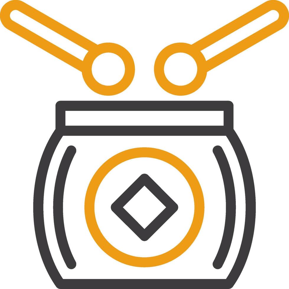 Drum Two Color Icon vector