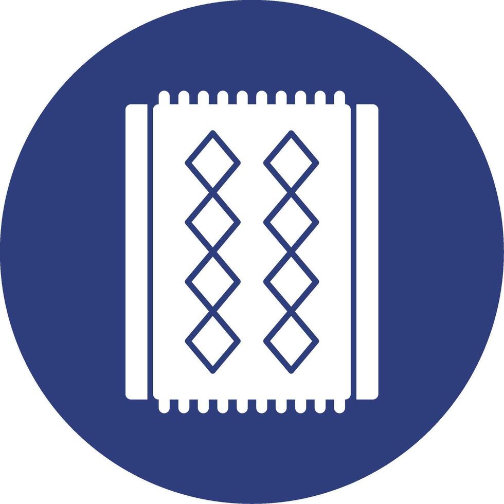 Red Carpet Glyph Circle Icon vector