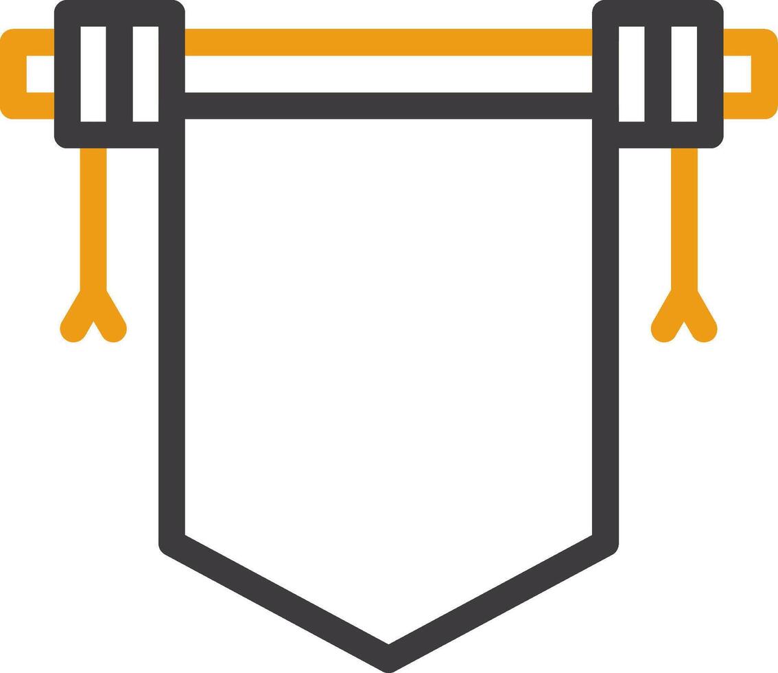 Spring Scroll Two Color Icon vector