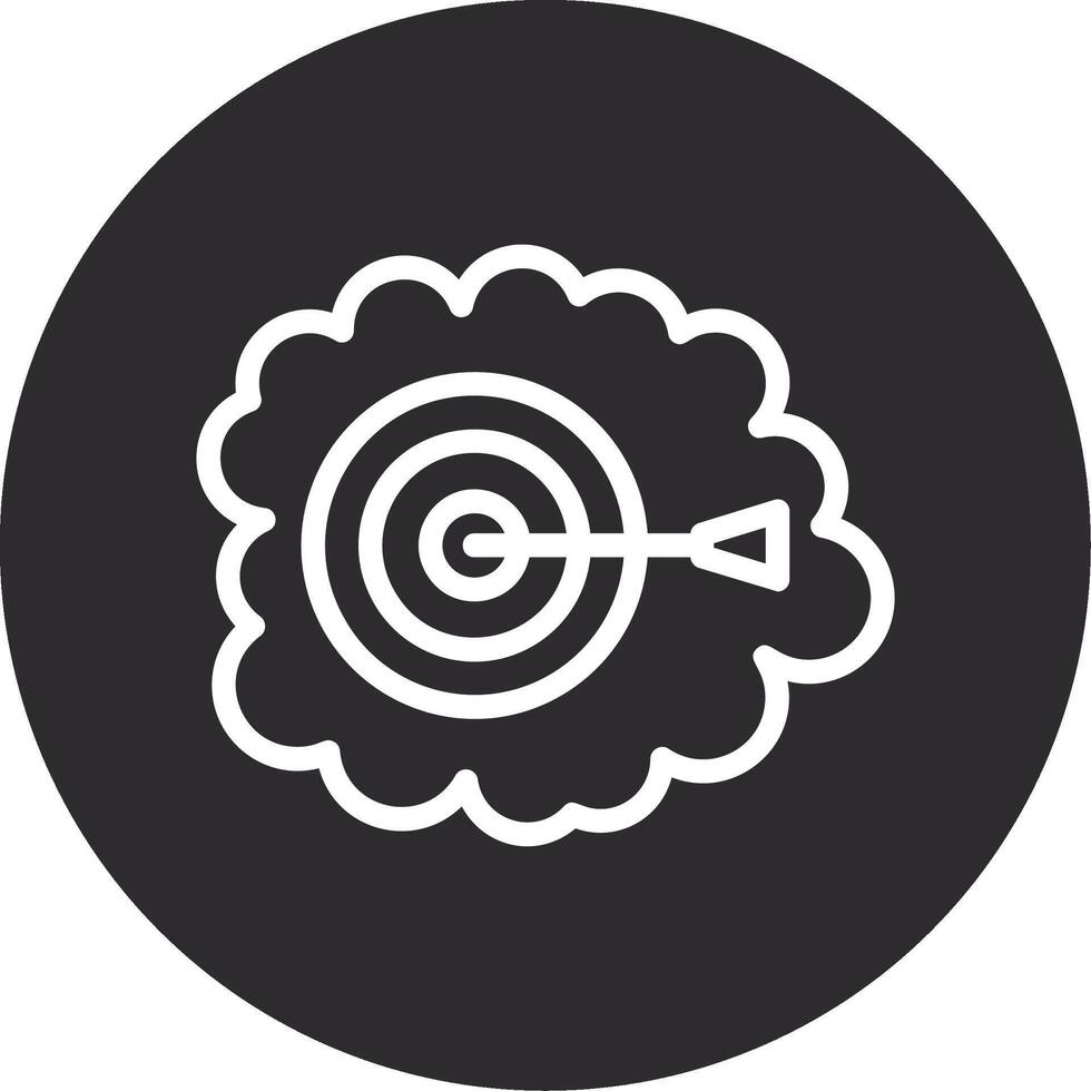 Dream Dart Inverted Icon vector