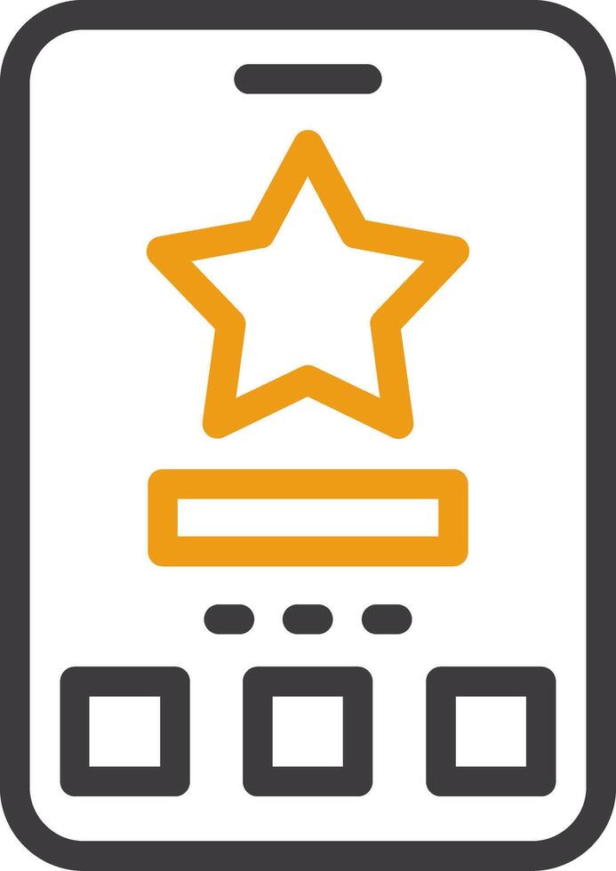 Star Two Color Icon vector