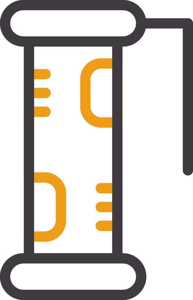 Jade Scroll Two Color Icon vector