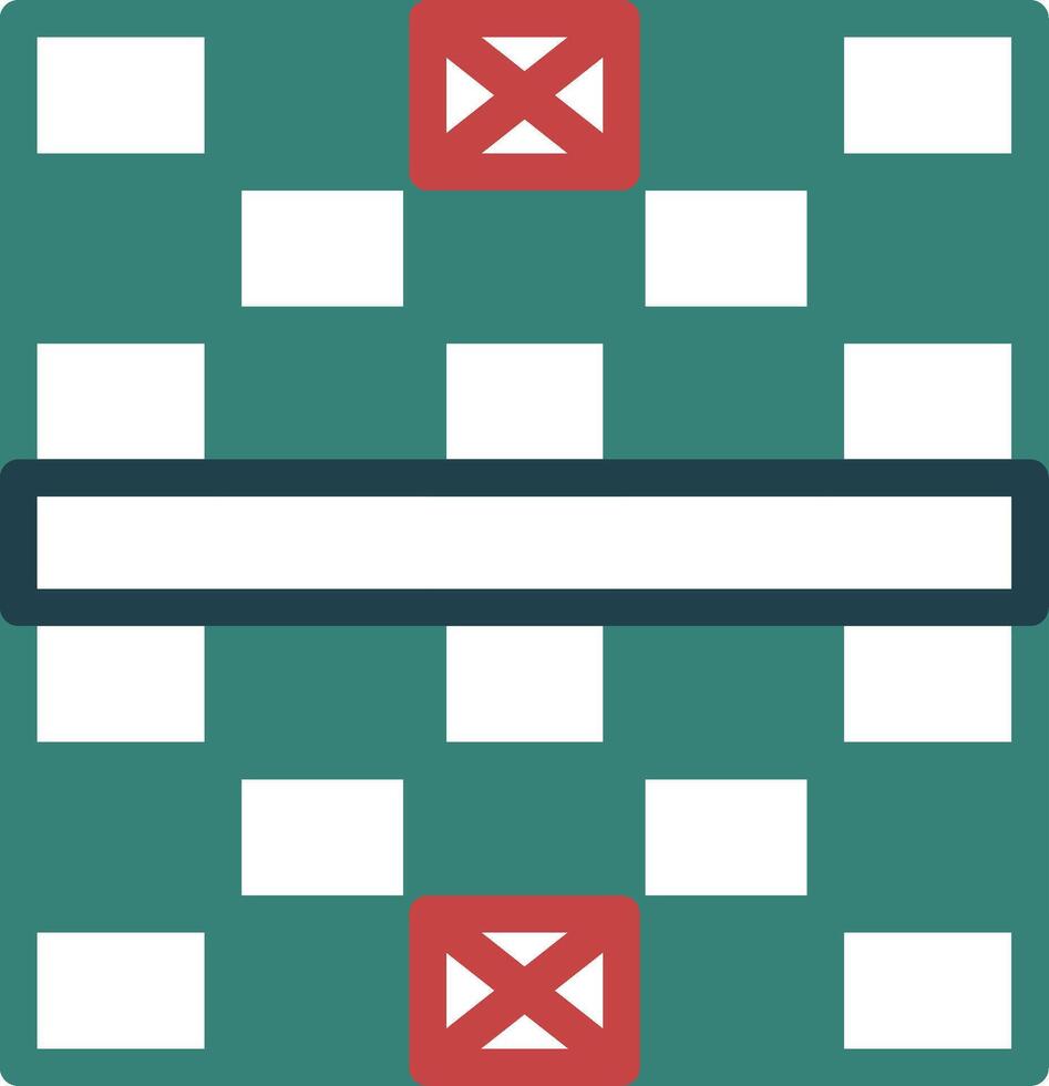 Chess Board Glyph Multi Color Icon vector