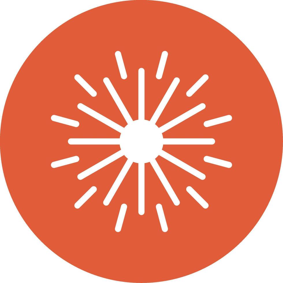 Spark Soar Glyph Circle Icon vector