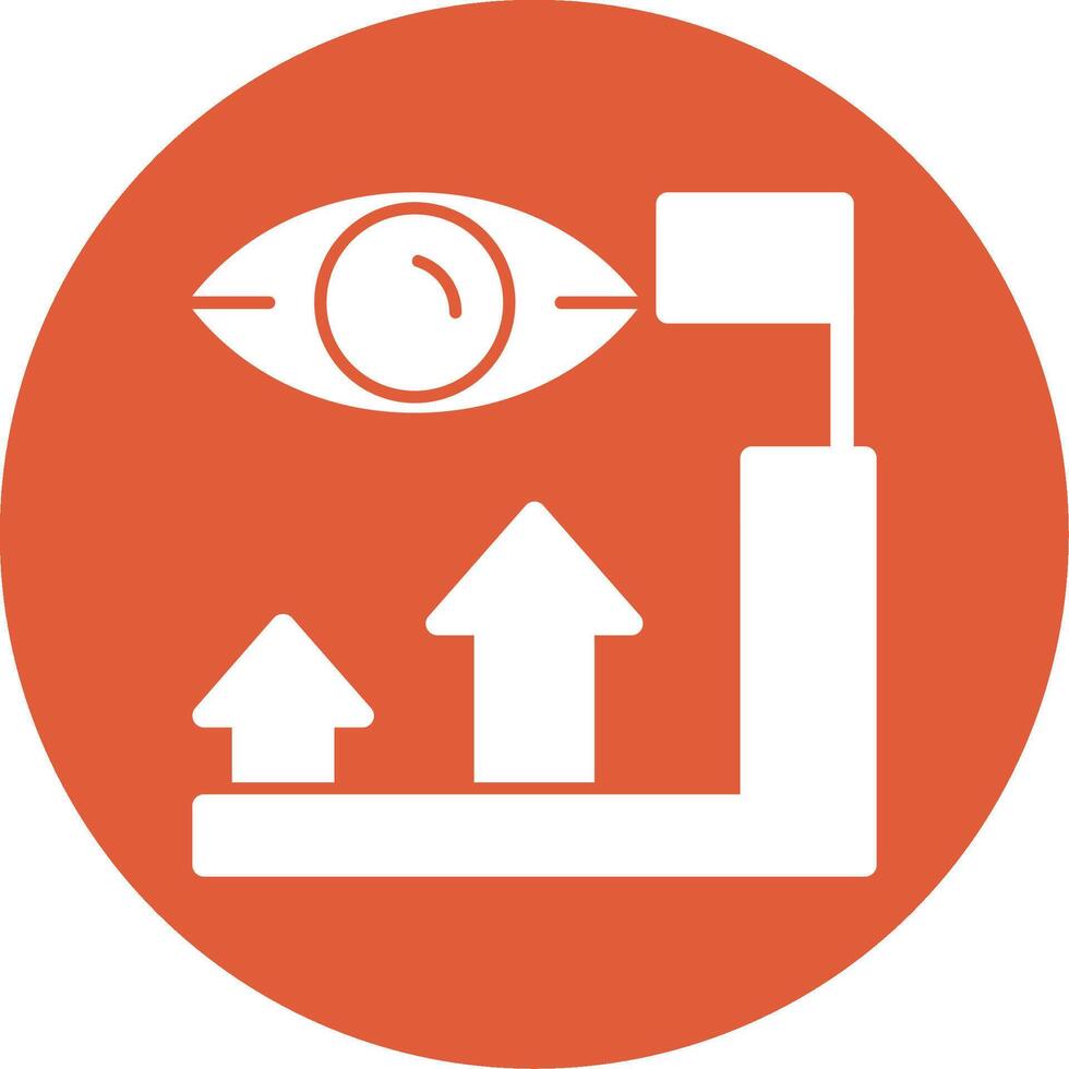 Vision Verve Glyph Circle Icon vector