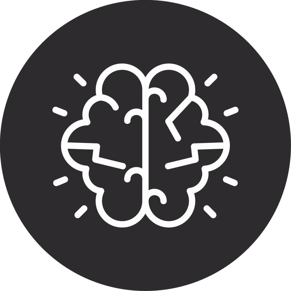 Brainstorming Inverted Icon vector