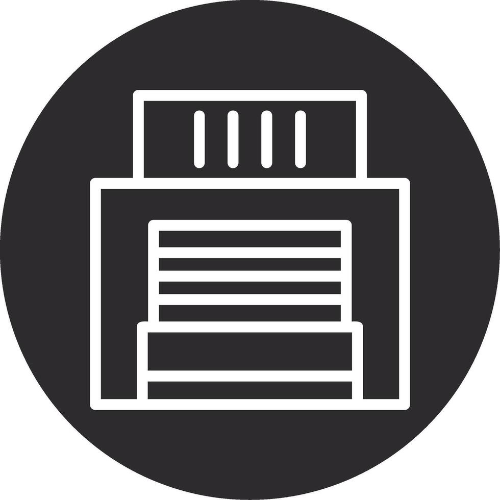 Factory Door Inverted Icon vector