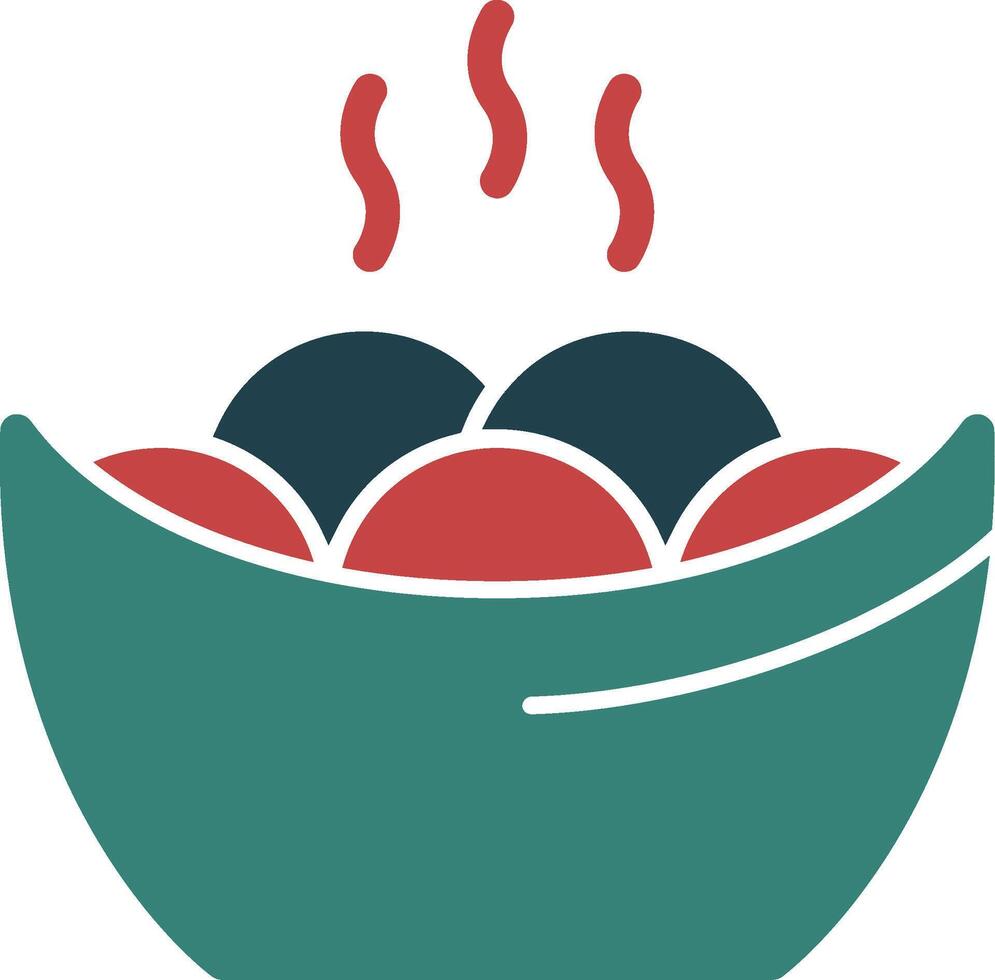 Yuanxiao Glyph Multi Color Icon vector
