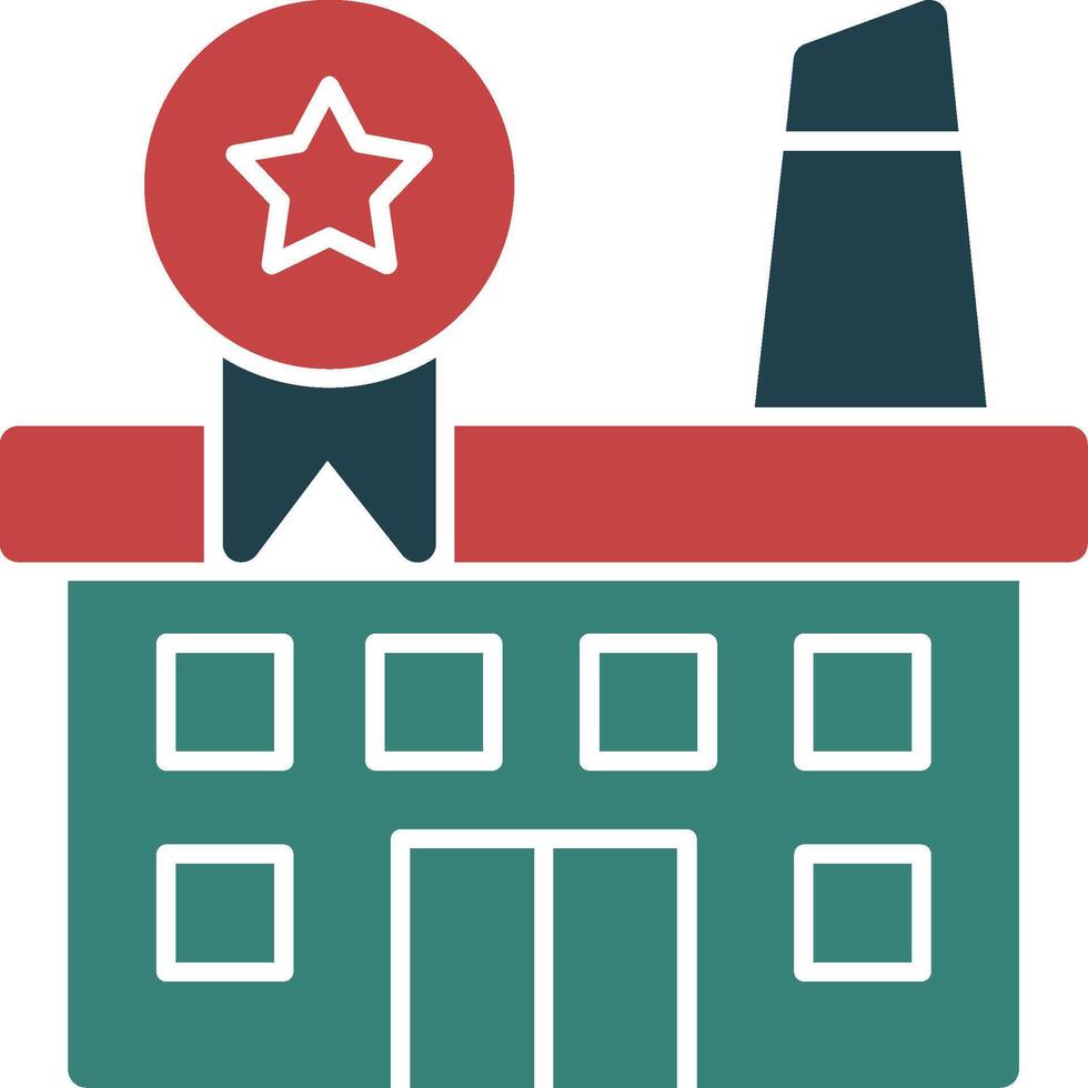 Industry Awards Glyph Multi Color Icon vector