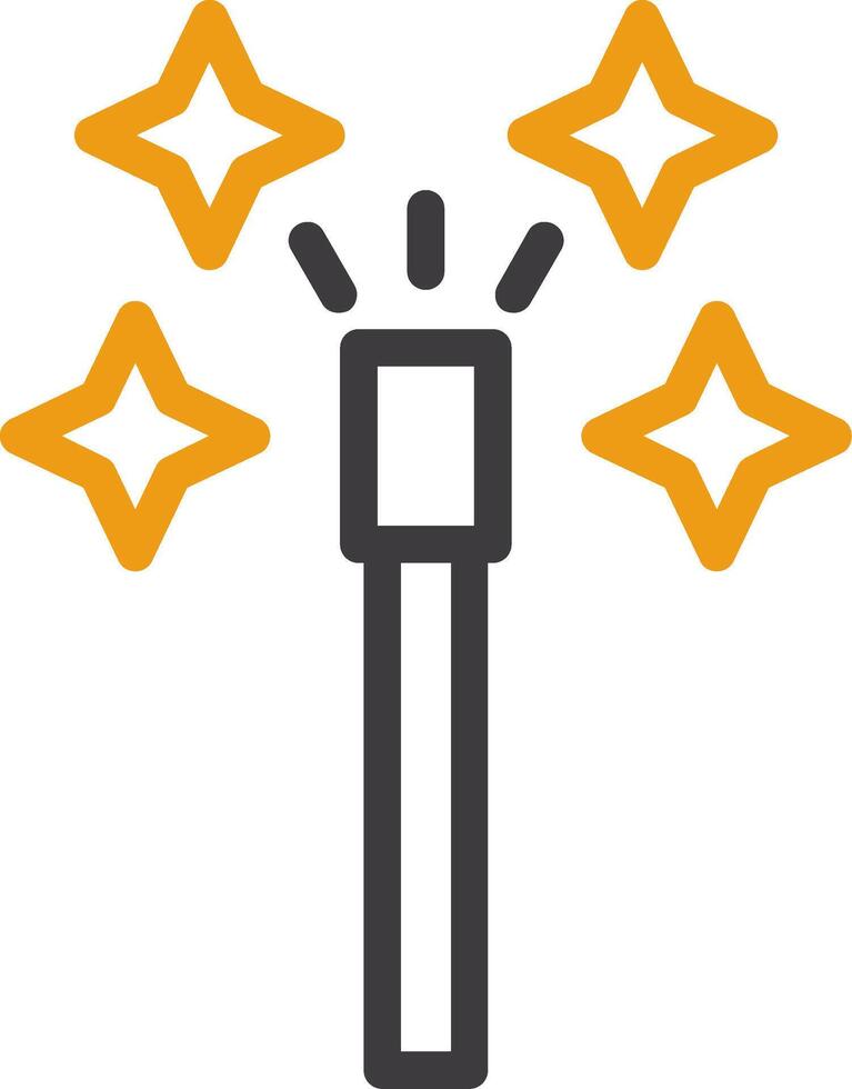 Magic Wand Two Color Icon vector