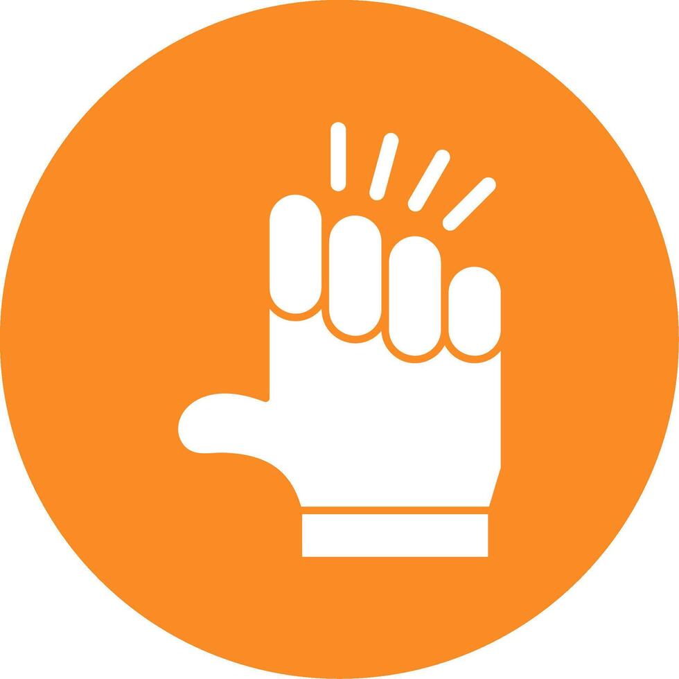 Empower Plus Glyph Circle Icon vector