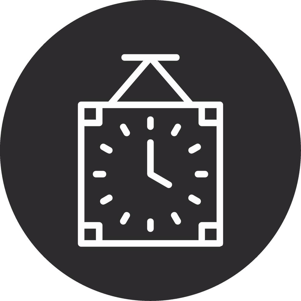 Clock Inverted Icon vector