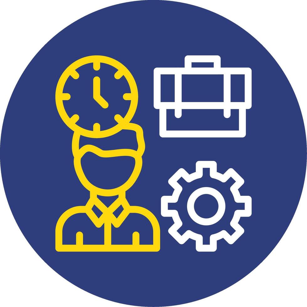 Flexibility Dual Line Circle Icon vector