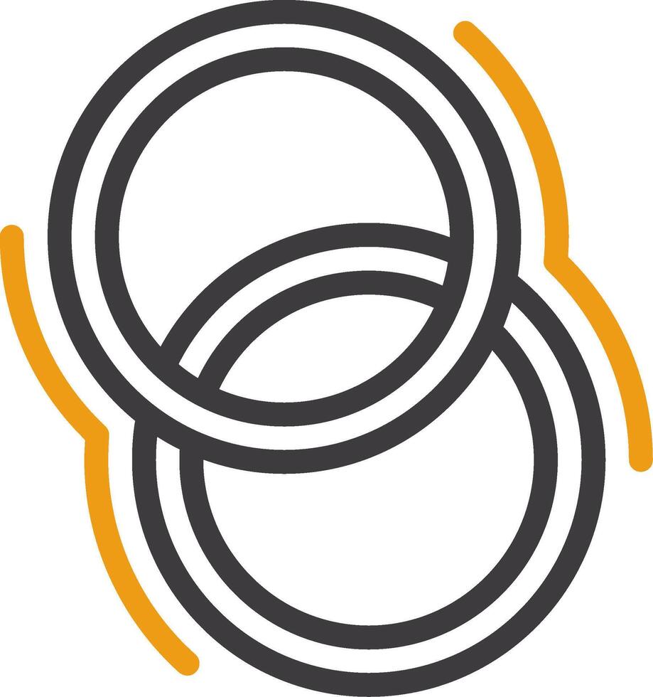 Hula Hoop Two Color Icon vector
