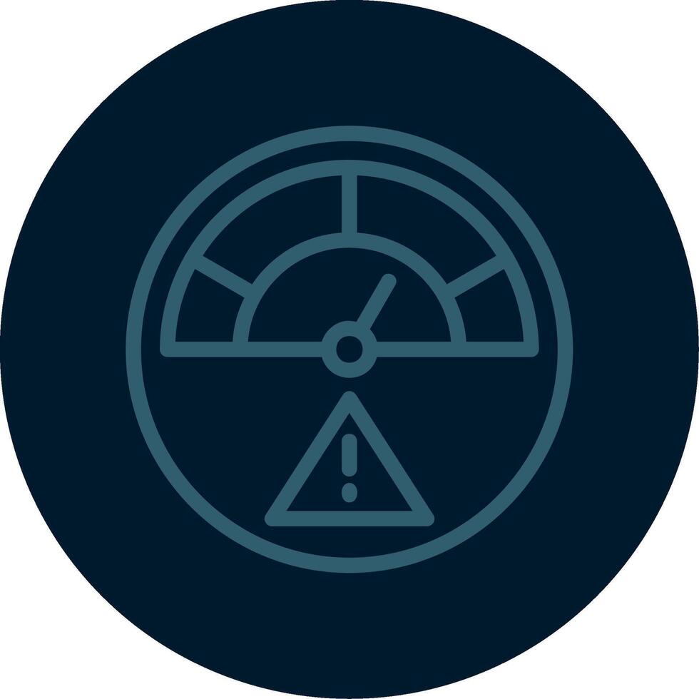 Risk Line Multi color Icon vector