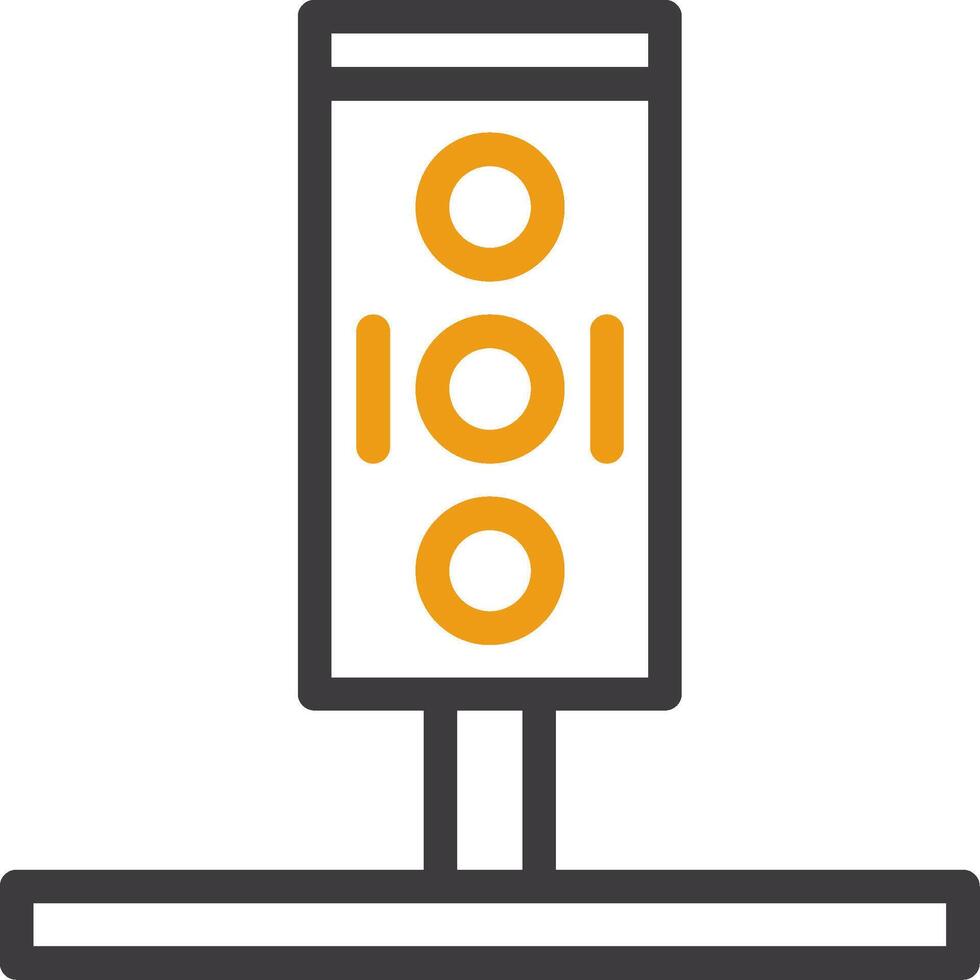 Traffic Light Two Color Icon vector