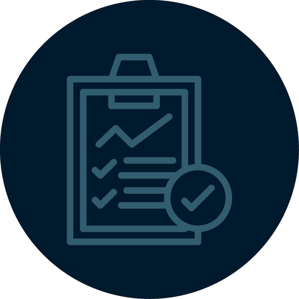 Audit Line Multi color Icon vector