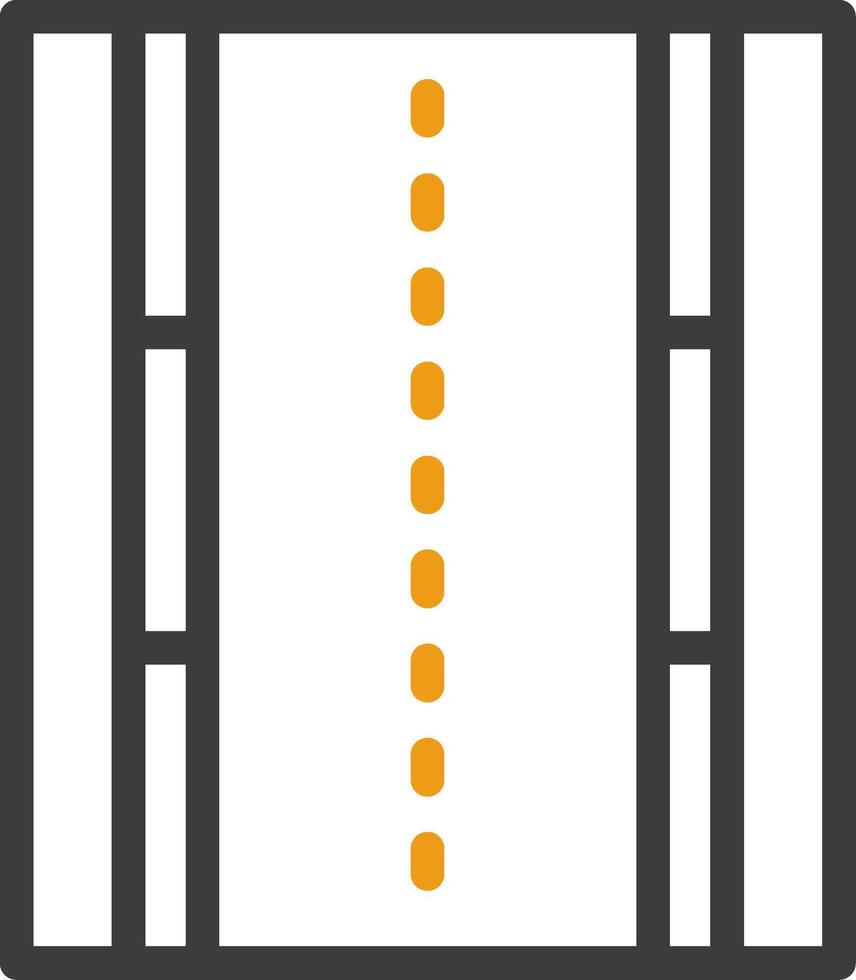Road Two Color Icon vector