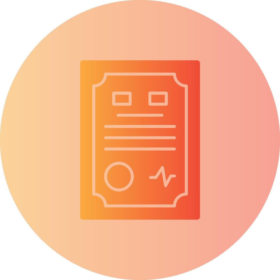 Contract Gradient Circle Icon vector